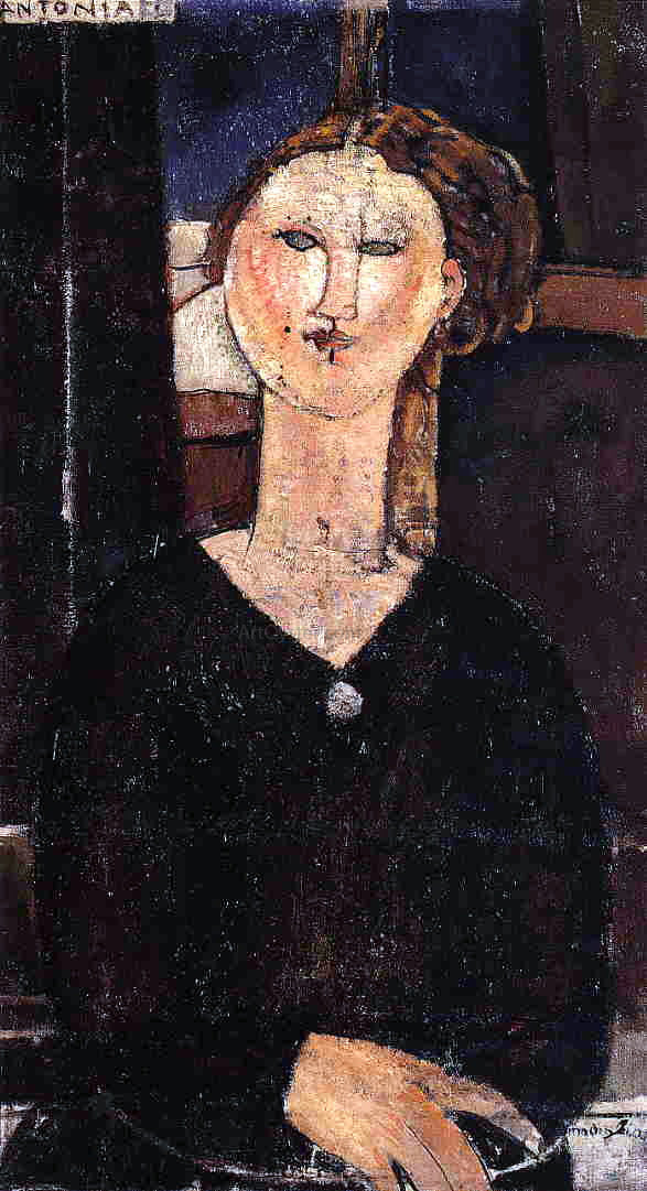  Amedeo Modigliani Antonia - Hand Painted Oil Painting