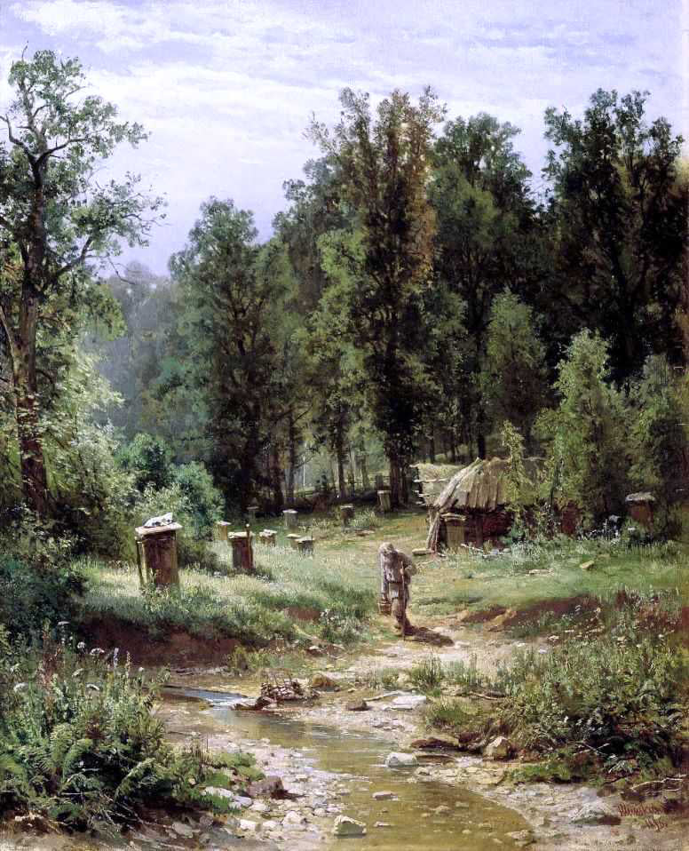 Ivan Ivanovich Shishkin Apiary in a Forest - Hand Painted Oil Painting