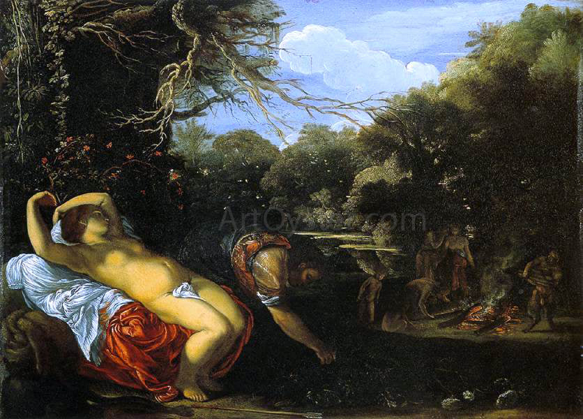  Adam Elsheimer Apollo and Coronis - Hand Painted Oil Painting