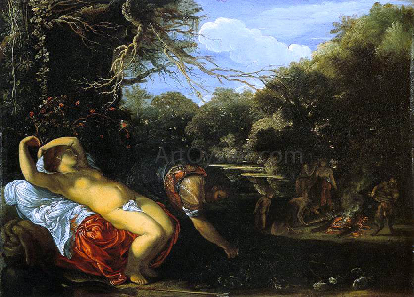Adam Elsheimer Apollo and Coronis - Hand Painted Oil Painting