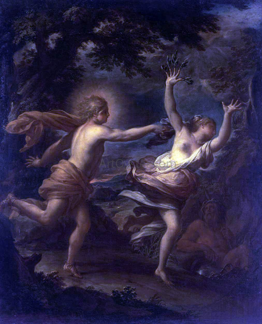  Francesco Trevisani Apollo and Daphne - Hand Painted Oil Painting