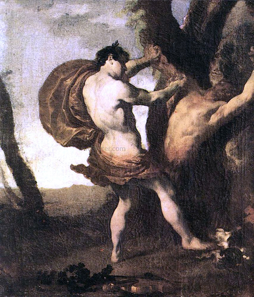  Johann Liss Apollo and Marsyas - Hand Painted Oil Painting
