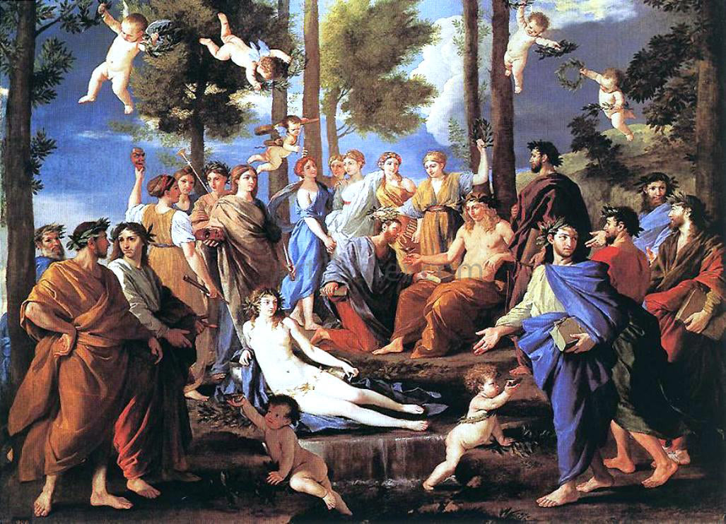  Nicolas Poussin Apollo and the Muses - Hand Painted Oil Painting