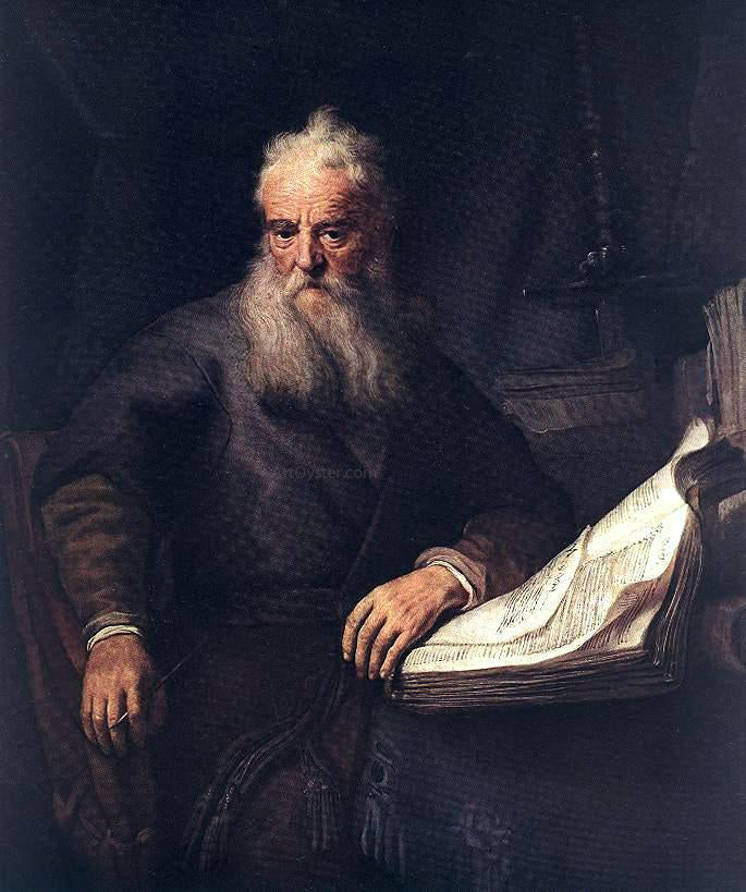 Rembrandt Van Rijn Apostle Paul - Hand Painted Oil Painting