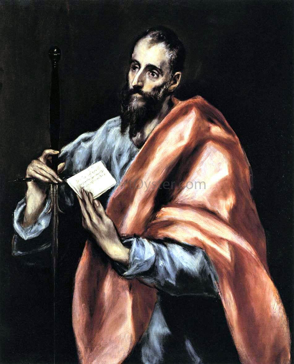 El Greco Apostle St Paul - Hand Painted Oil Painting