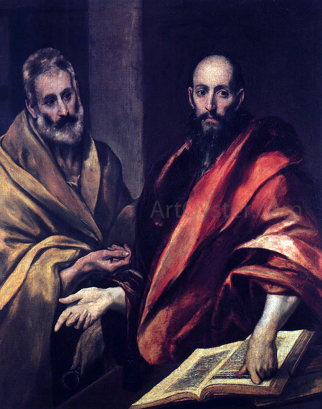 El Greco Apostles Peter and Paul - Hand Painted Oil Painting