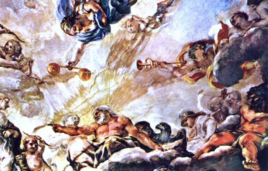 Pietro Da Cortona Apotheose of Aeneas (detail) - Hand Painted Oil Painting