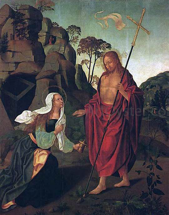 Francisco Henriques Apparition of Christ to Magdalen - Hand Painted Oil Painting