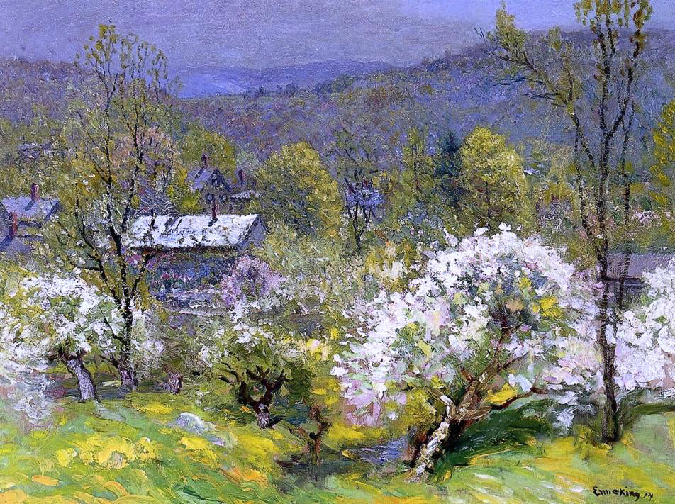  John Joseph Enneking Apple Blossoms - Hand Painted Oil Painting