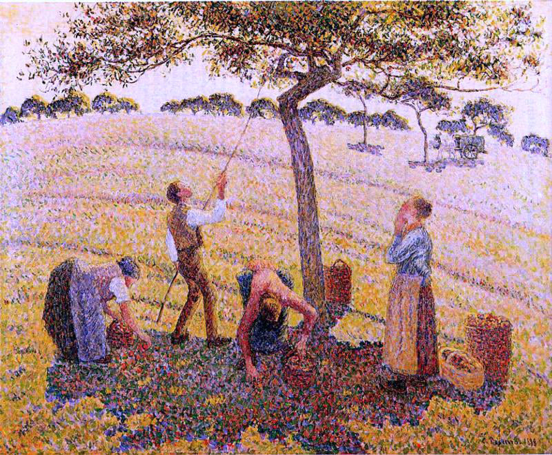 Camille Pissarro Apple Pickers, Eragny - Hand Painted Oil Painting