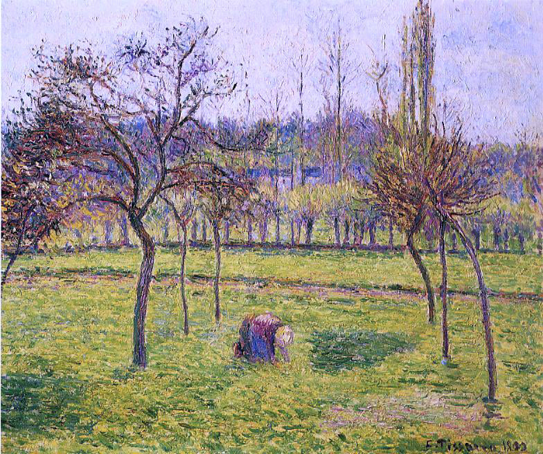 Camille Pissarro Apple Trees in a Field - Hand Painted Oil Painting
