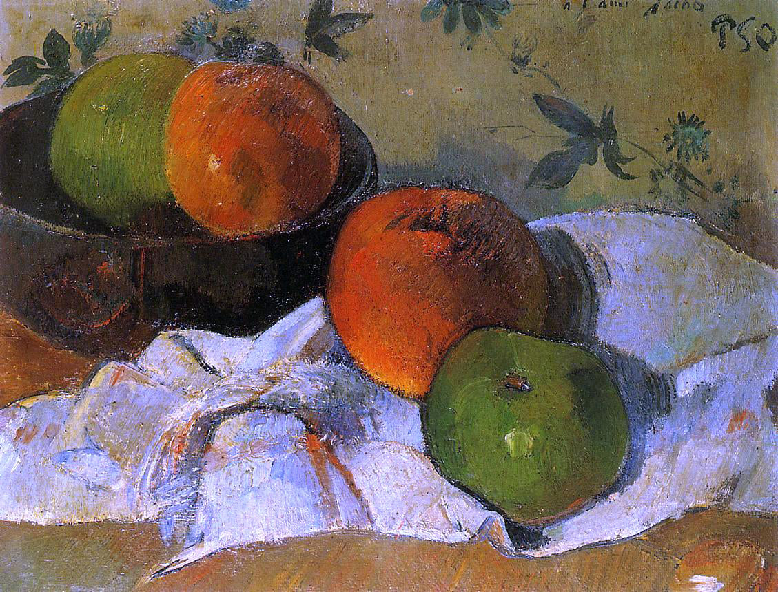  Paul Gauguin Apples and Bowl - Hand Painted Oil Painting