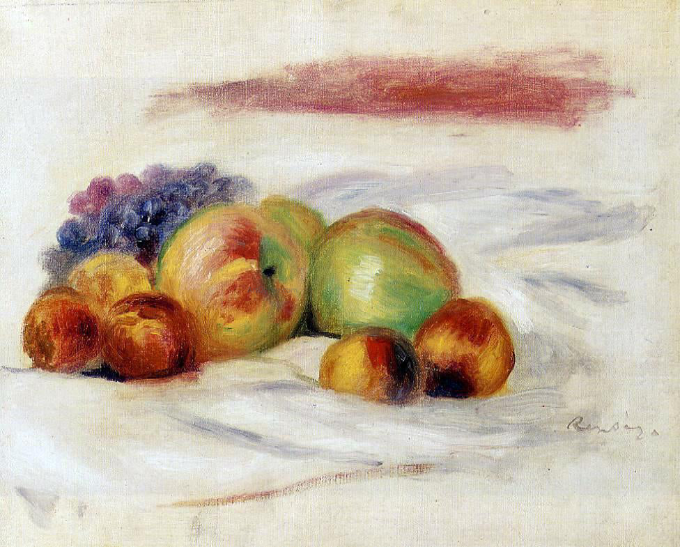  Pierre Auguste Renoir Apples and Grapes - Hand Painted Oil Painting