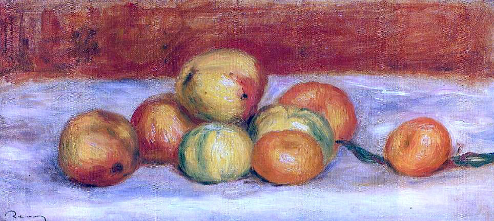 Pierre Auguste Renoir Apples and Manderines - Hand Painted Oil Painting