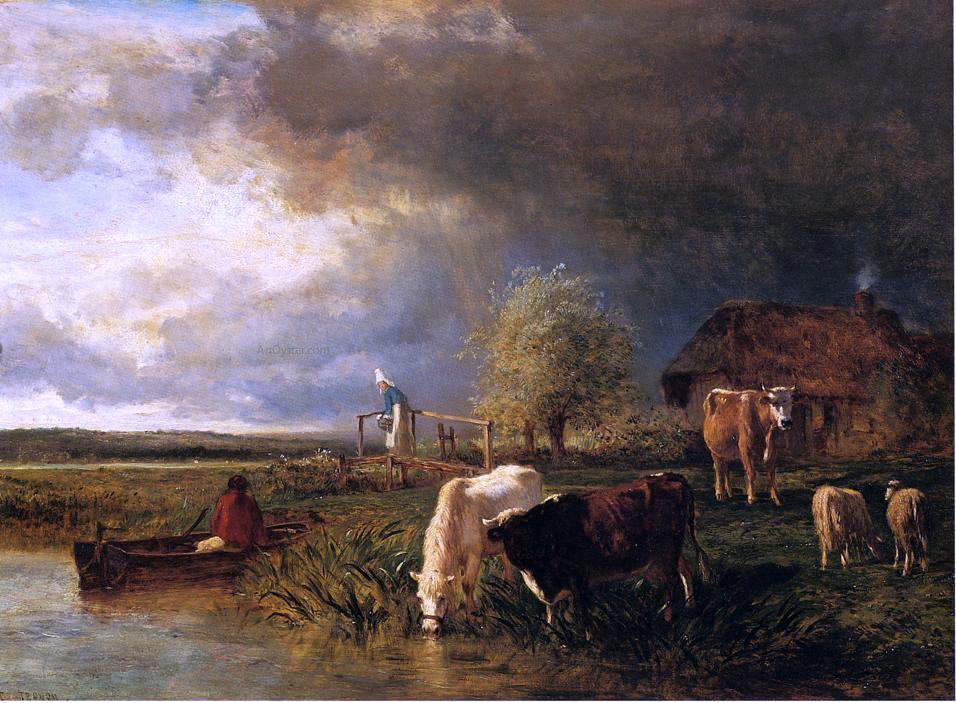 Constant Troyon Approaching Storm - Hand Painted Oil Painting