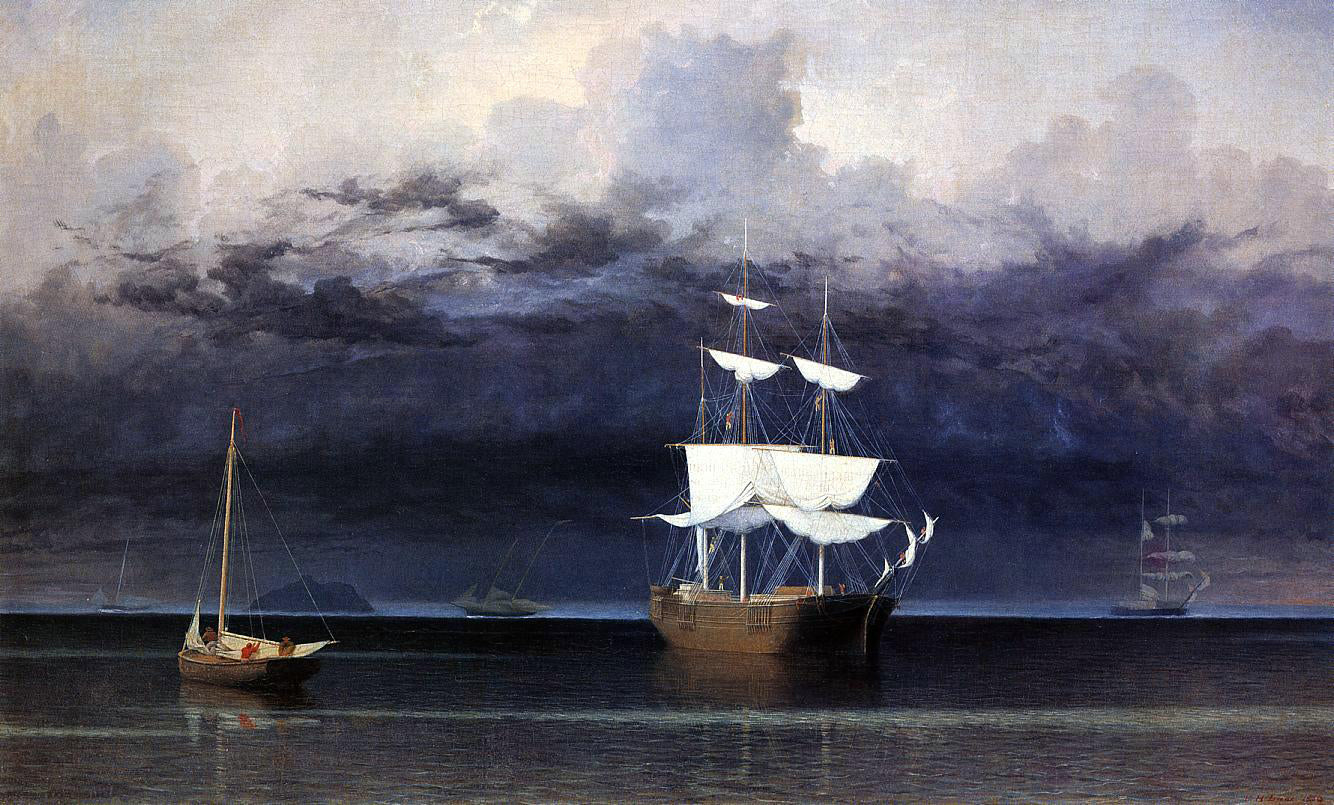 Fitz Hugh Lane Approaching Storm - Hand Painted Oil Painting