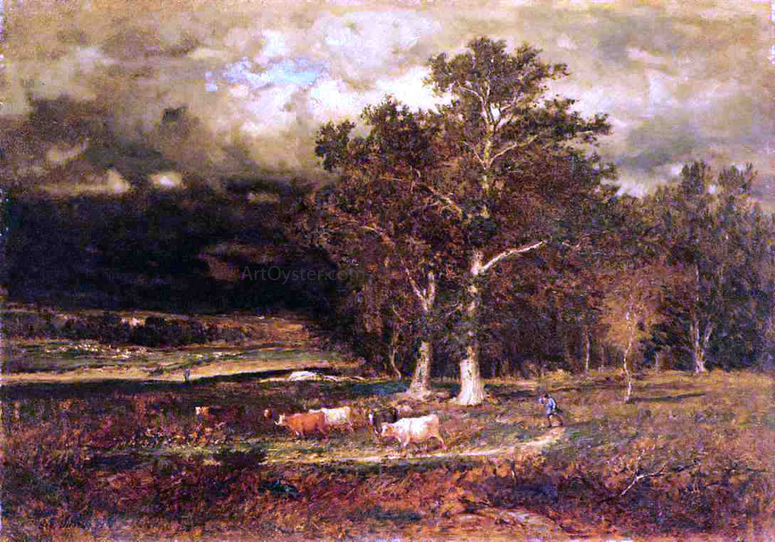  George Inness Approaching Storm - Hand Painted Oil Painting
