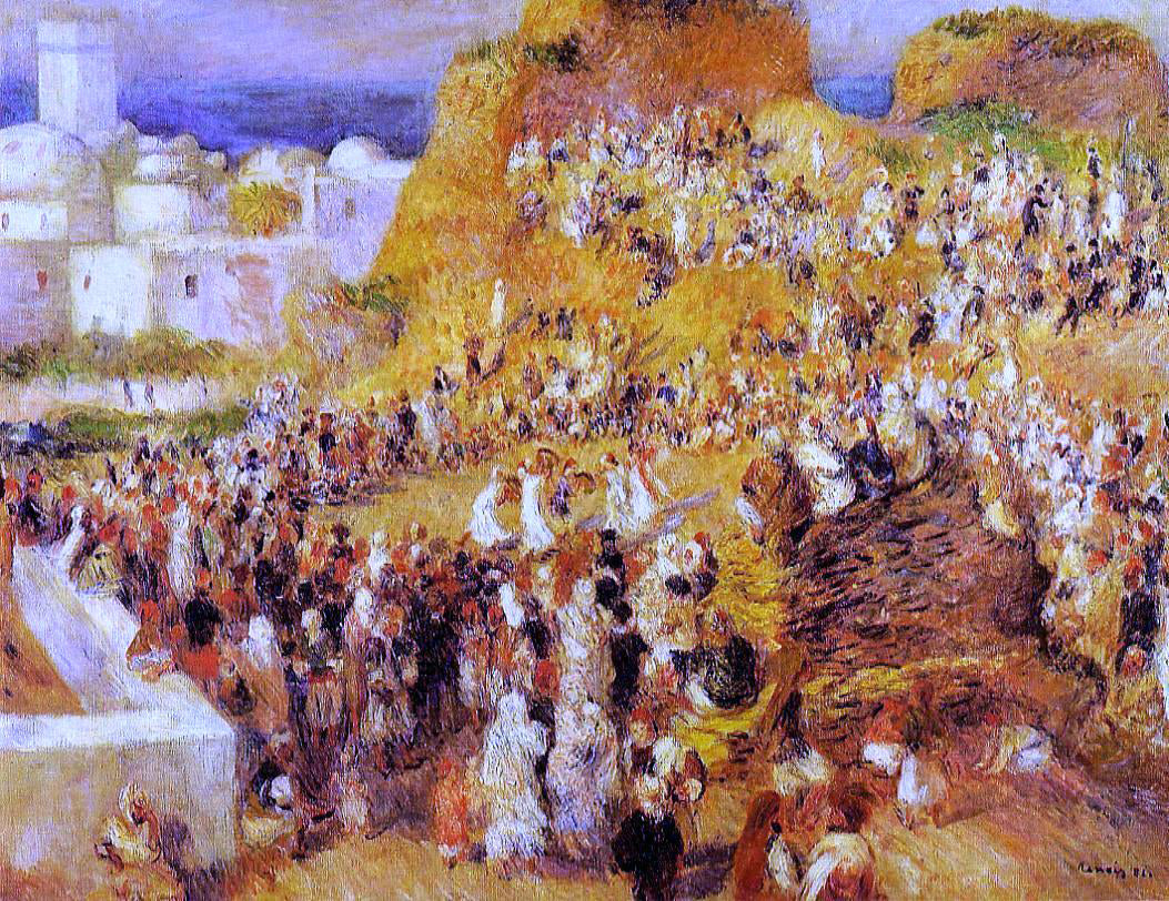 Pierre Auguste Renoir Arab Festival in Algiers (also known as The Casbah) - Hand Painted Oil Painting