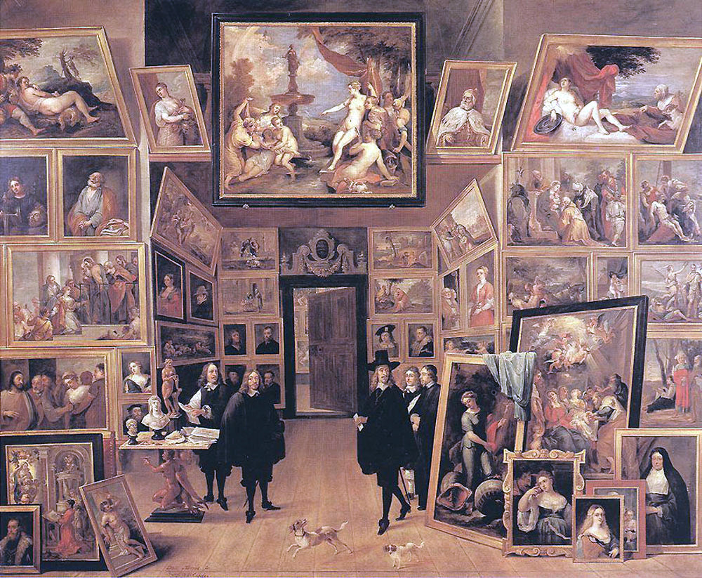  The Younger David Teniers Archduke Leopold Wilhelm in his Gallery - Hand Painted Oil Painting