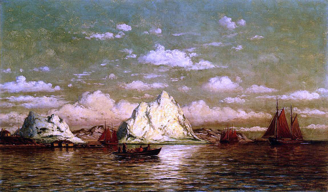 William Bradford Arctic Harbor - Hand Painted Oil Painting