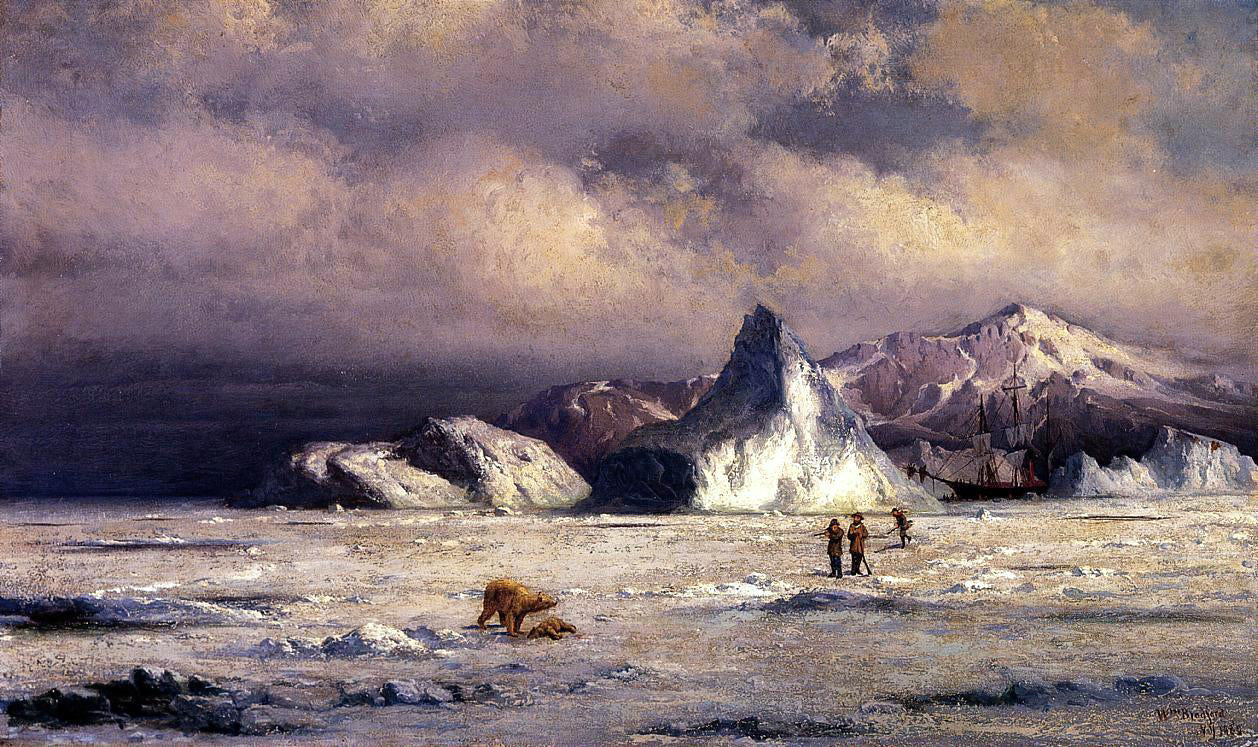 William Bradford Arctic Invaders - Hand Painted Oil Painting