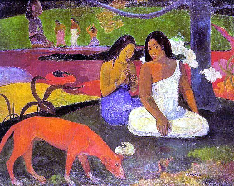 Paul Gauguin Arearea (also known as Joyousness) - Hand Painted Oil Painting