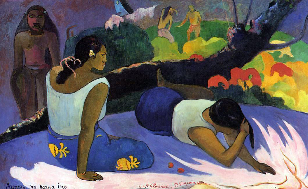 Paul Gauguin Arearea no varua ino - Hand Painted Oil Painting