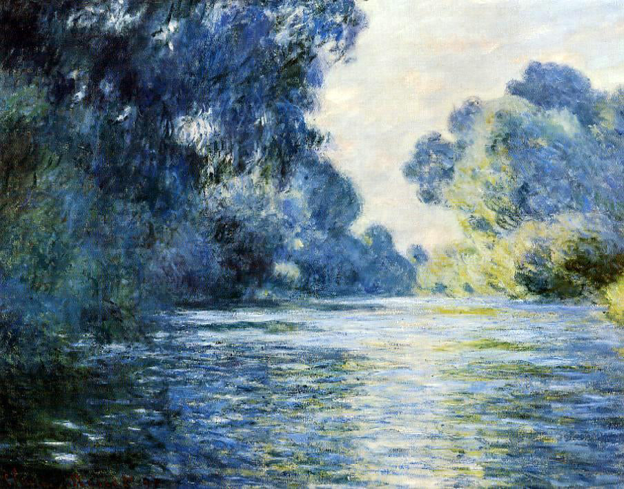 Claude Oscar Monet Arm of the Seine at Giverny - Hand Painted Oil Painting