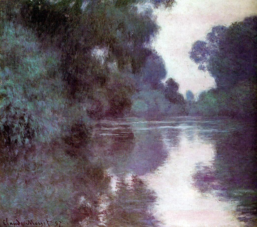  Claude Oscar Monet Arm of the Seine near Giverny - Hand Painted Oil Painting