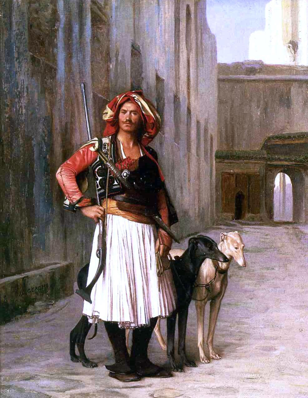  Jean-Leon Gerome Arnaut from Cairo - Hand Painted Oil Painting