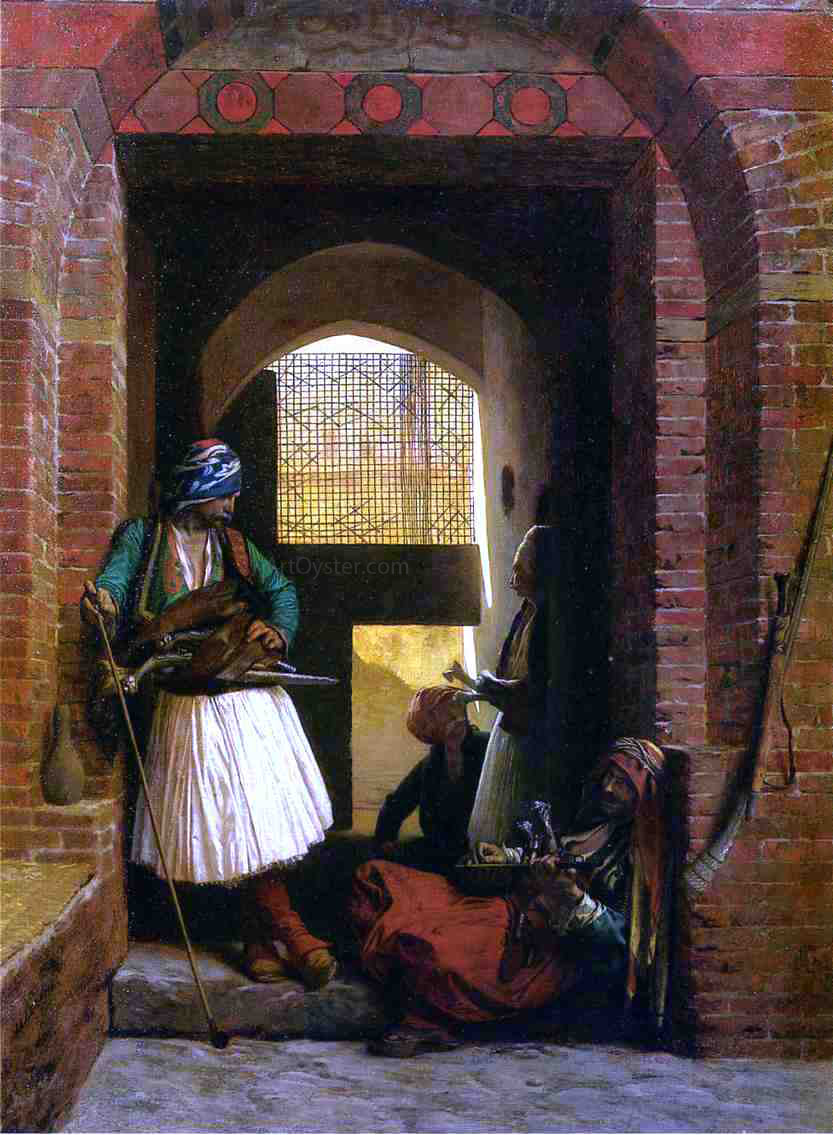 Jean-Leon Gerome Arnaut Guards in Cairo - Hand Painted Oil Painting