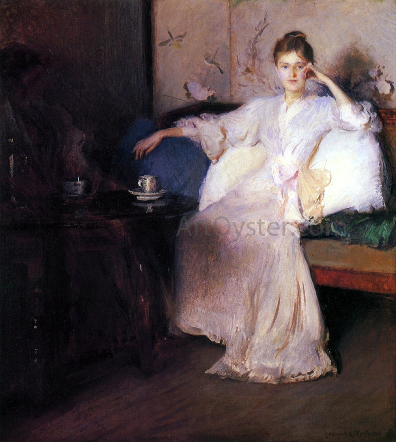  Edmund Tarbell Arrangement in Pink and Gray (also known as Afternoon Tea) - Hand Painted Oil Painting