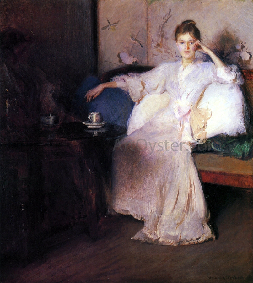Edmund Tarbell Arrangement in Pink and Gray (also known as Afternoon Tea) - Hand Painted Oil Painting