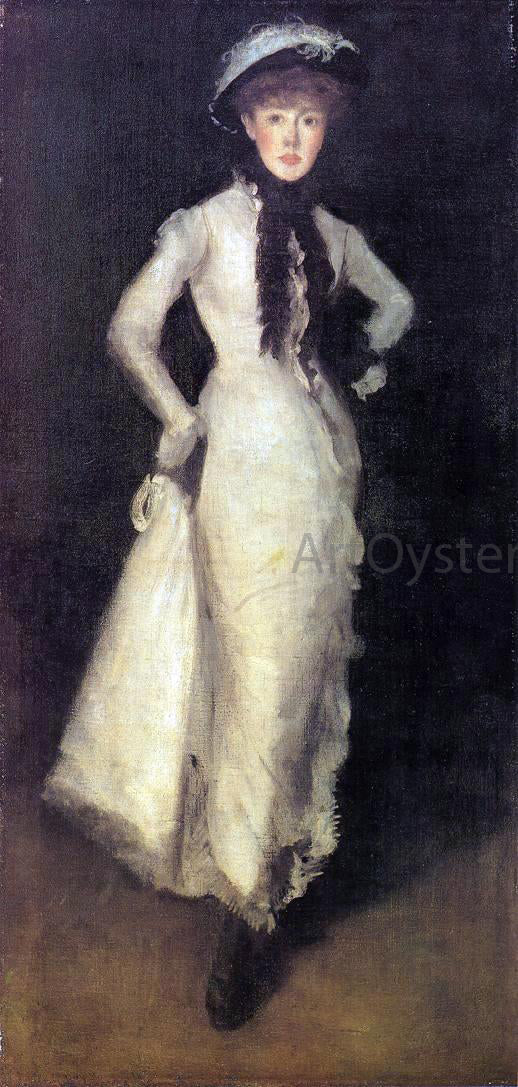 James McNeill Whistler Arrangement in White and Black - Hand Painted Oil Painting