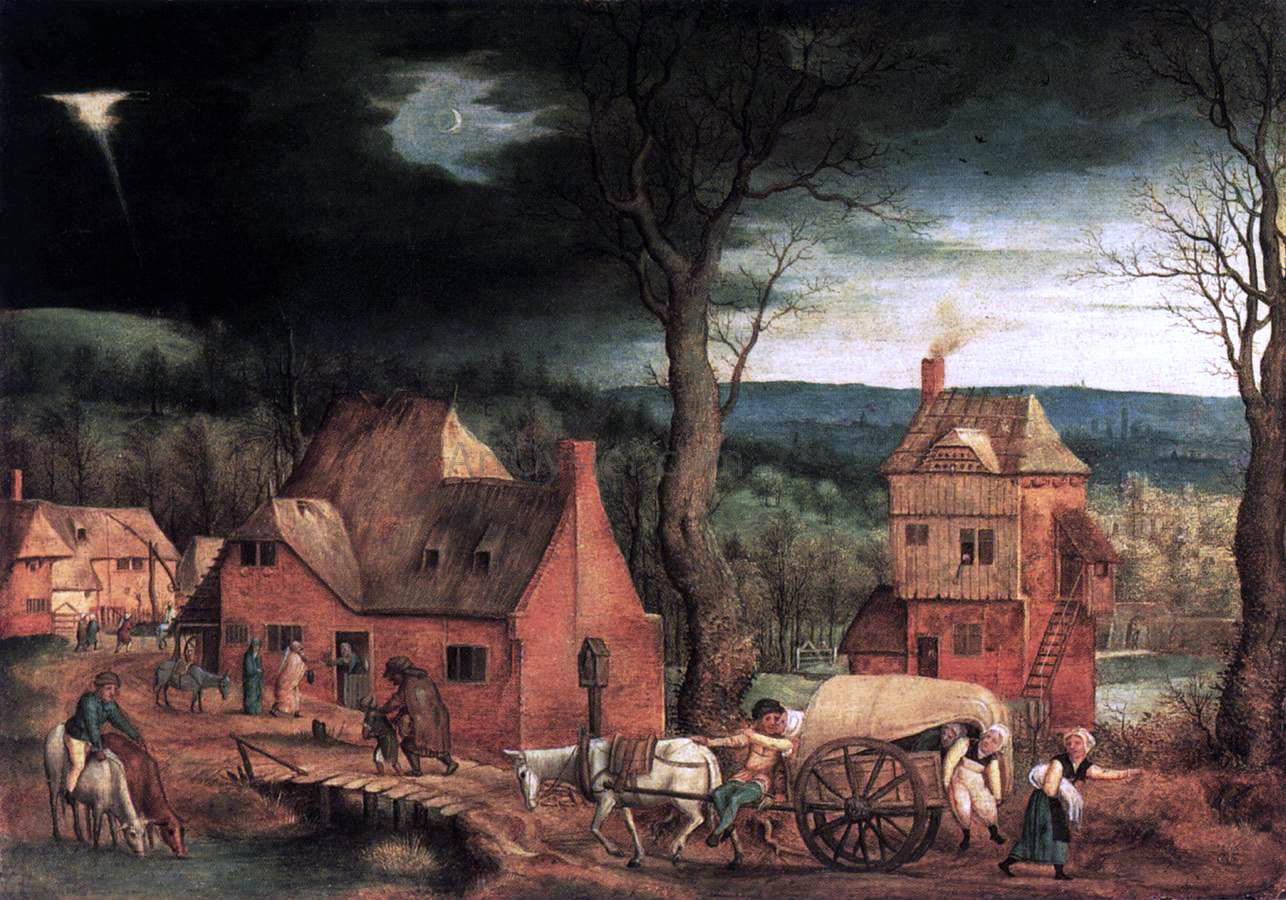 Cornelis Massys Arrival of the Holy Family in Bethlehem - Hand Painted Oil Painting