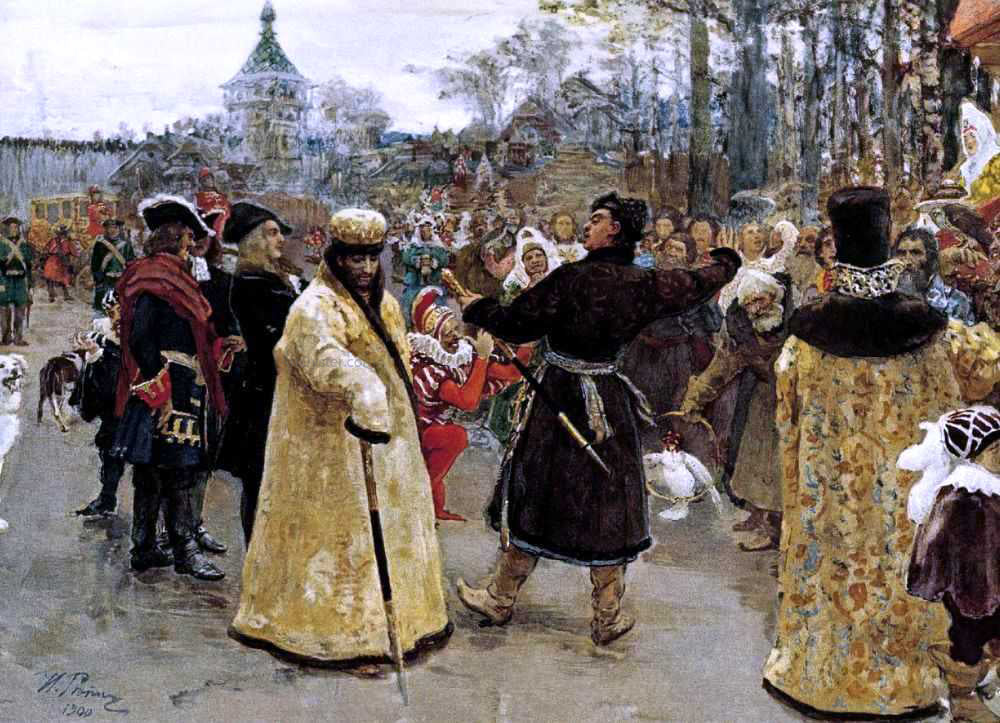 Ilia Efimovich Repin Arrival tsars Piotr and Ioann - Hand Painted Oil Painting