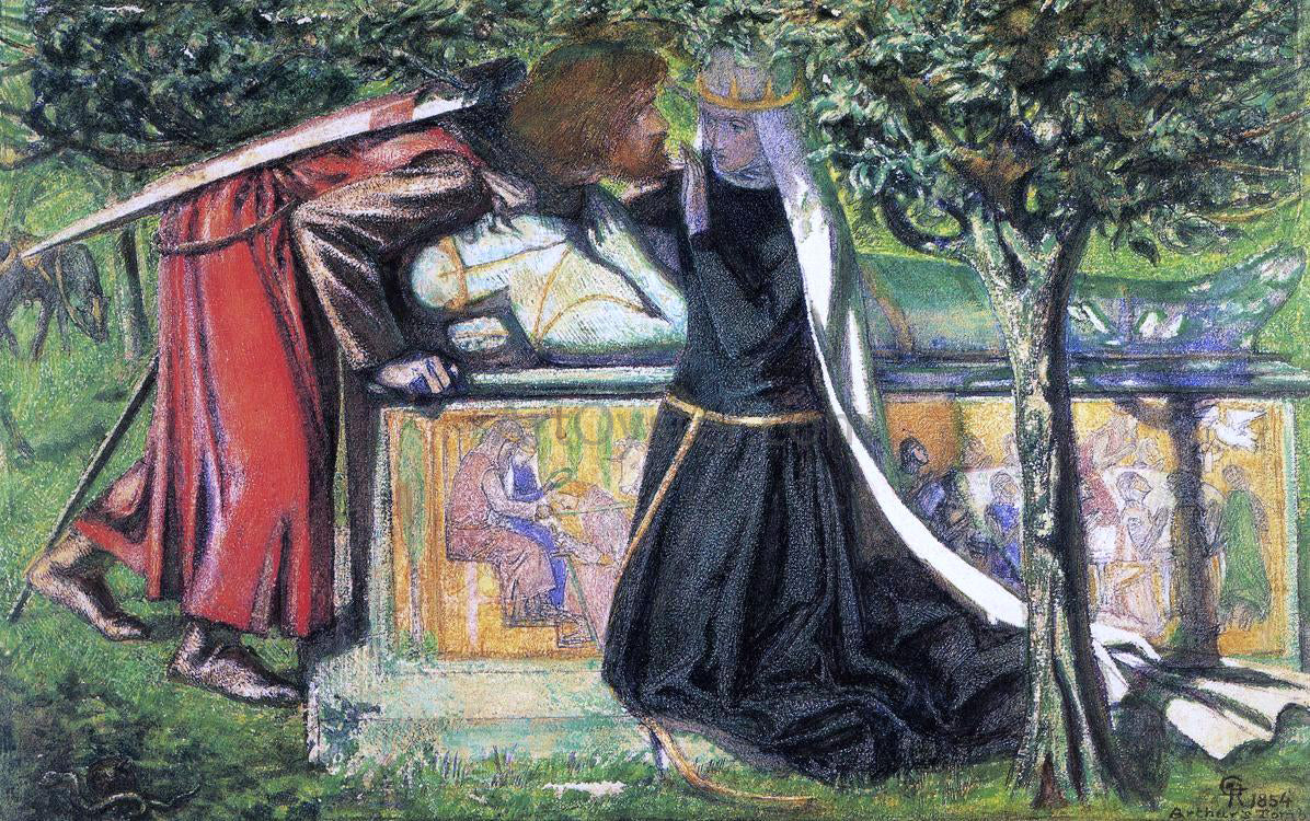 Dante Gabriel Rossetti Arthur's Tomb - Hand Painted Oil Painting
