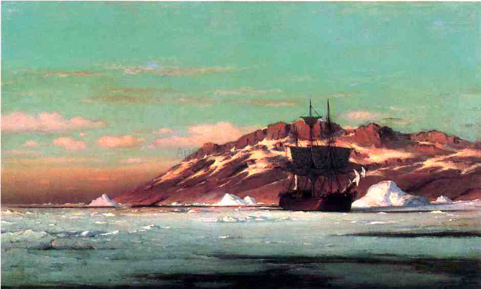 William Bradford Artic Scene - Hand Painted Oil Painting