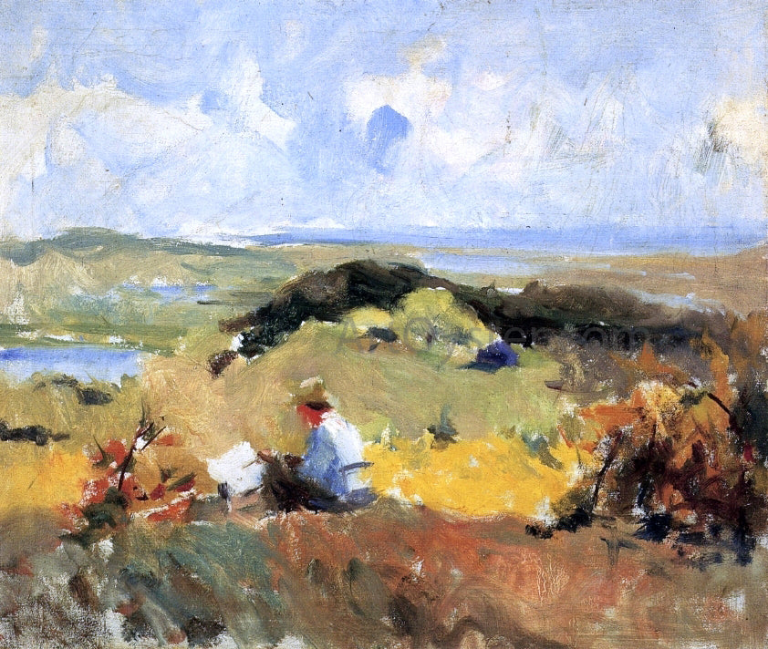 Charles Webster Hawthorne Artist in Plein Air - Hand Painted Oil Painting