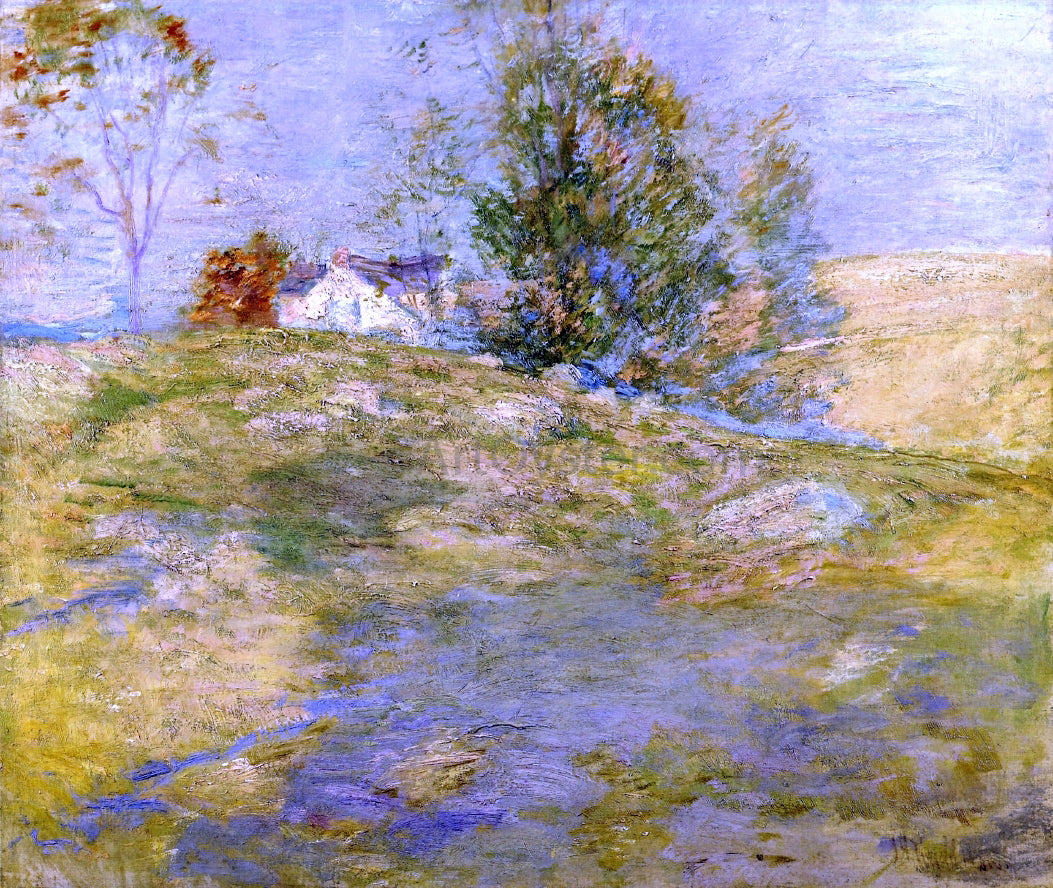  John Twachtman Artist's Home in Autumn, Greenwich, Connecticut - Hand Painted Oil Painting