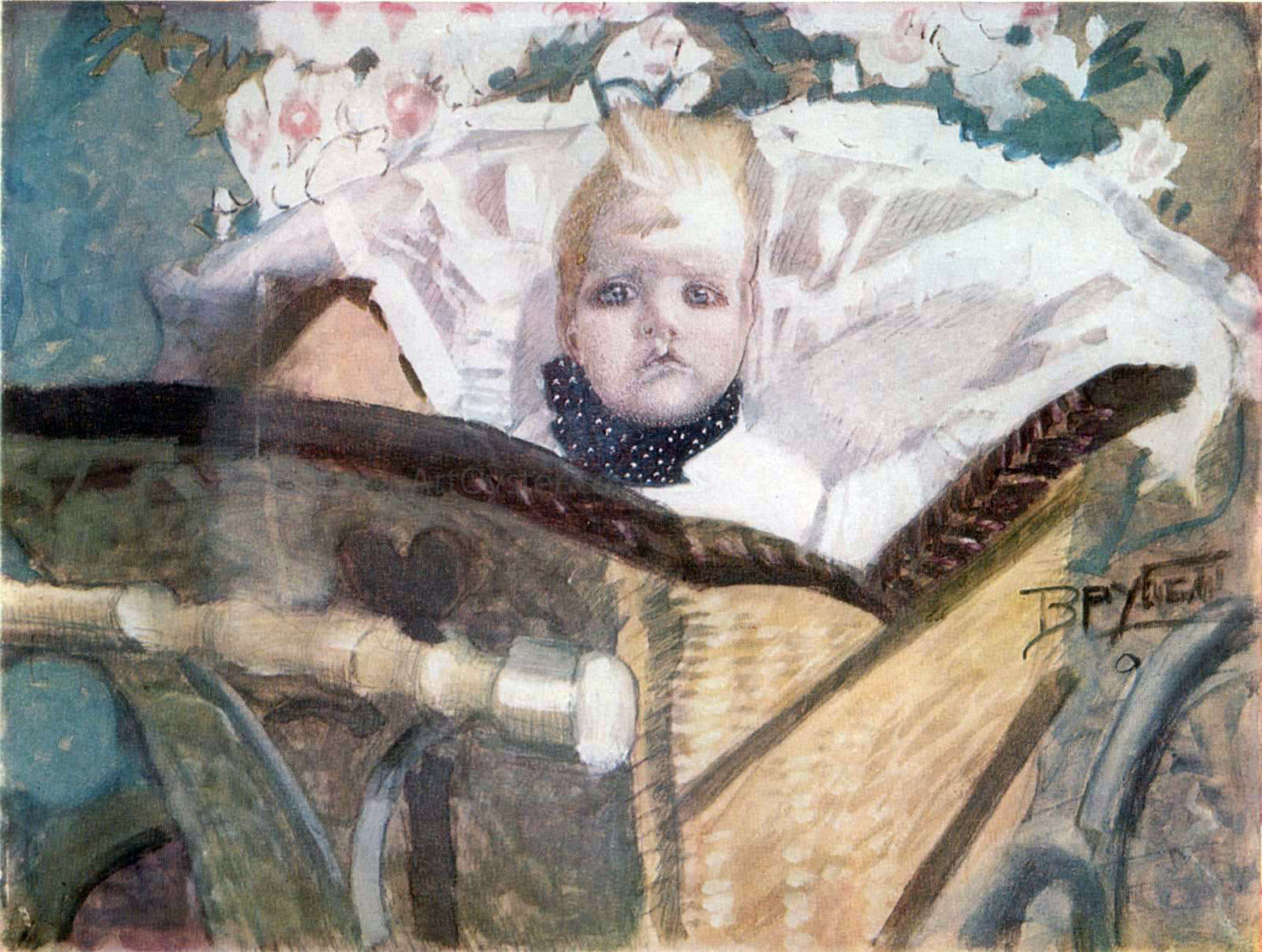 Michael Vrubel Artist's Son - Hand Painted Oil Painting