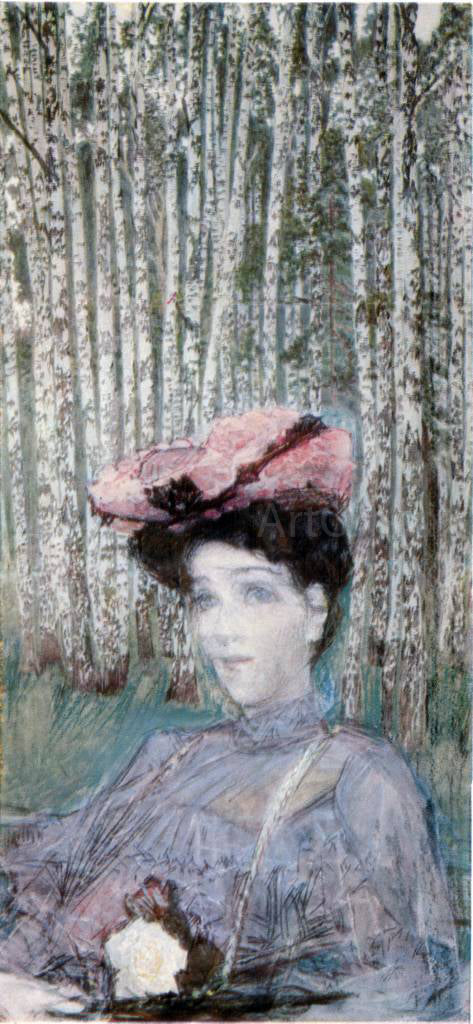 Michael Vrubel Artist's wife zabella Vrubel - Hand Painted Oil Painting