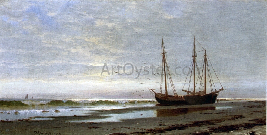  Alfred Thompson Bricher Ashore at Scituate - Hand Painted Oil Painting