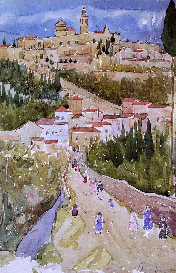 Maurice Prendergast Assisi - Hand Painted Oil Painting
