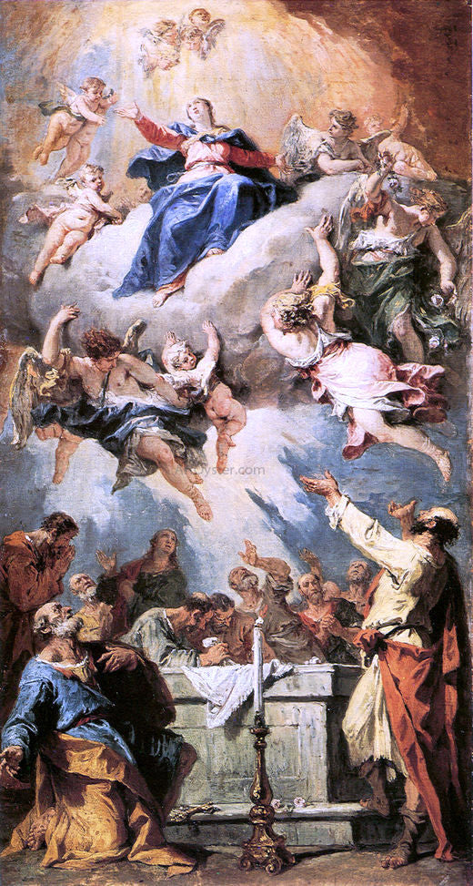 Sebastiano Ricci Assumption - Hand Painted Oil Painting