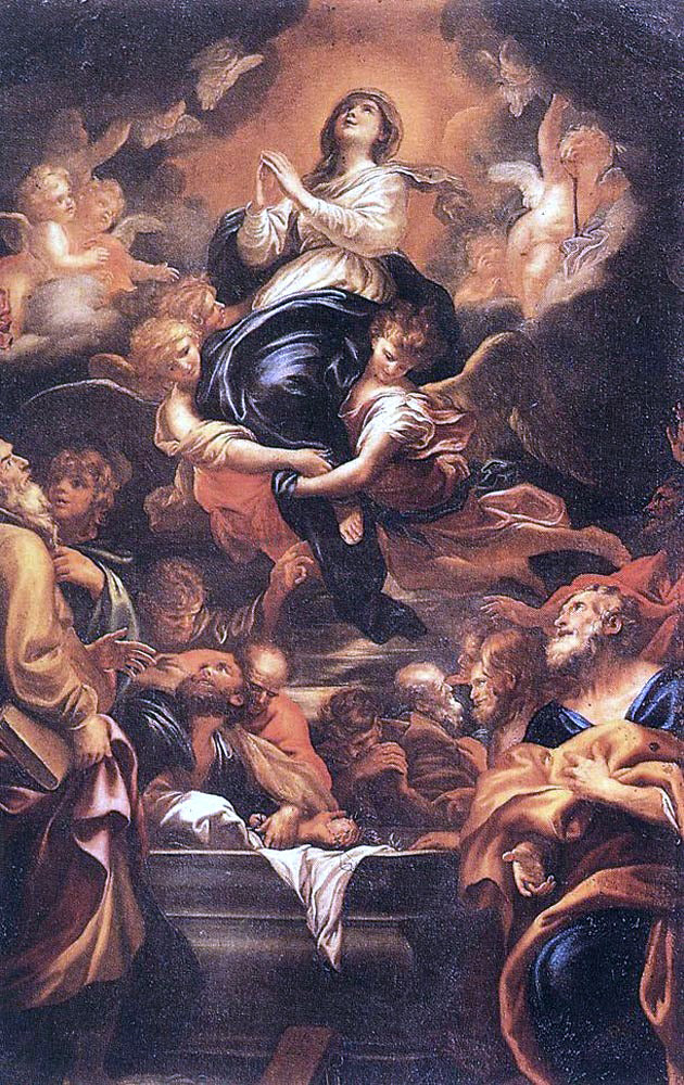 Domenico Piola Assumption of the Virgin - Hand Painted Oil Painting