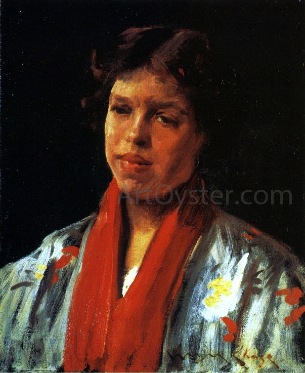 William Merritt Chase Assyrian Girl - Hand Painted Oil Painting