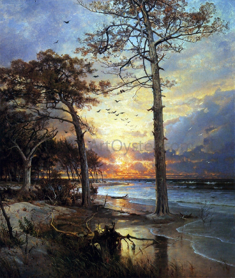 William Trost Richards At Atlantic City - Hand Painted Oil Painting
