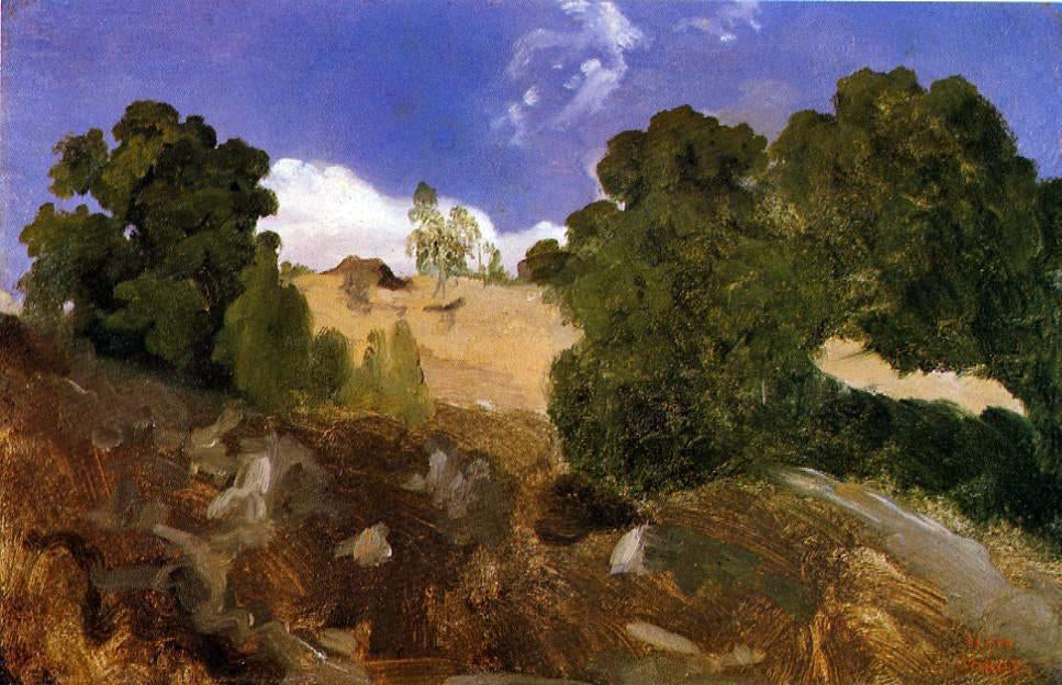 Jean-Baptiste-Camille Corot At Fontainebleau - Hand Painted Oil Painting