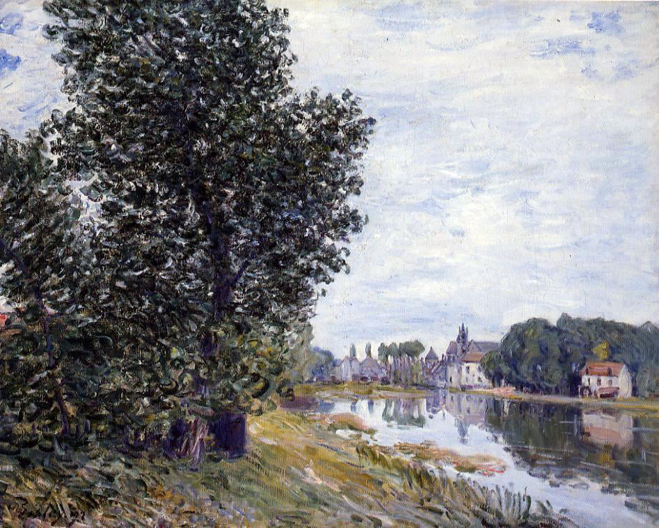 Alfred Sisley At Moret-Sur-Loing - Hand Painted Oil Painting